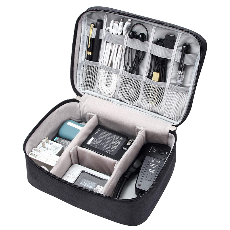 Tech Accessories Case - Portable Digital Storage Bag USB Line