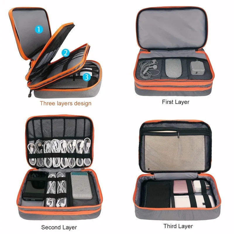 Multi-Layer Electronic Organiz - Tech Accessories Case review and price