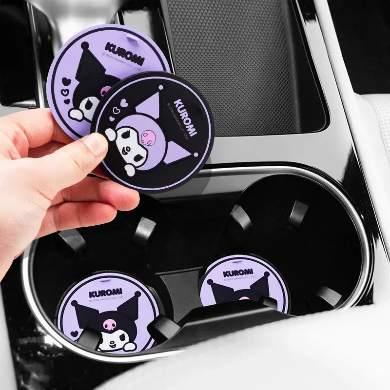 2Pcs Sanrio Kuromi Car Coaster - Kawaii Tech Accessories review and price